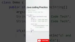 Java code | java coding example | java program