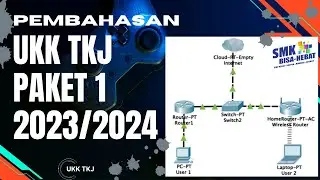 Pembahasan UKK TKJ Paket 1 Tahun 2023/2024 - 2 Router Dynamic Routing ospf dengan RB 951-2HnD