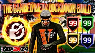THE META LOCKDOWN BUILD THAT IS BANNED IN NBA2K24 + BEST BADGES! BEST LOCKDOWN BUILD NBA2K24!😱