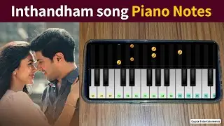 Inthandham song piano notes | Sita Ramam | Telugu songs piano notes | Gupta Entertainments
