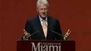Pt. 1: President Bill Clinton at University of Miami