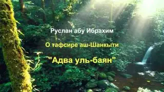 Руслан абу Ибрахим - О тафсире аш-Шанкыти 
