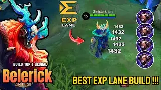 BELERICK BEST EXP LANE BUILD - BUILD TOP 1 GLOBAL BELERICK ~ MLBB