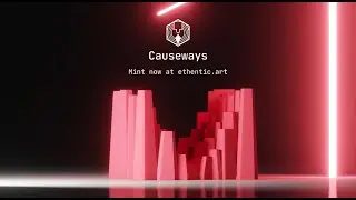 3D Printed NFT Gen Art - The Causeways by Ethentic