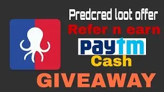 Earn paytm cash with Predcred||Giveaway of vouchers