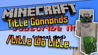 Minecraft 1.12 | HOW TO DO MINECRAFT TITLE COMMANDS! (Tutorial)