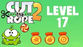 Cut the Rope 2 - Level 17 (3 stars, 35 fruits, 1 star + don't use air cushions)