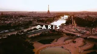 Evening In Paris / DJI Mavic Pro / France aerial 4K / Вечер в Париже с Дрона . Франция