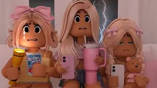 A Tornado HITS BLOXBURG!? *LOCKDOWN...POWER CUT!* VOICED Roblox Bloxburg Roleplay