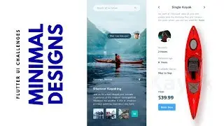 Flutter UI - Minimal Designs - Discover kayaking - Speed Code