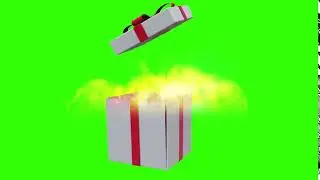 Giftbox open animation Green screen | Free Download |