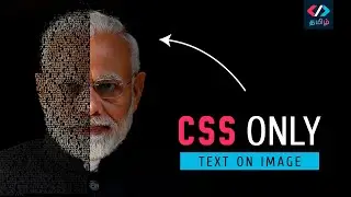 CSS Text Portrait Effects | Html CSS Tutorial | HTML தமிழில்