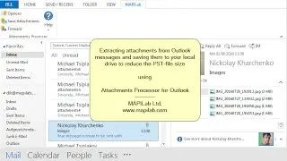 How to extract Outlook attachments from your messages to reduce your PST-file size