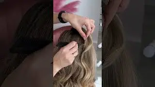 Нежная прическа на средние волосы