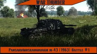 War Thunder - Pansarvärnskanonvagn m/43 (1963) Battle #1 In Its Entirety