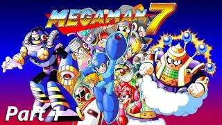 Lets Play: Mega Man 7 | Burst Man & Cloud Man | Part 1