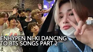 Enhypen Ni-ki dance covers of BTS songs