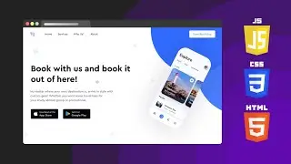 HTML, CSS, Javascript Landing Page Tutorial - Travel App
