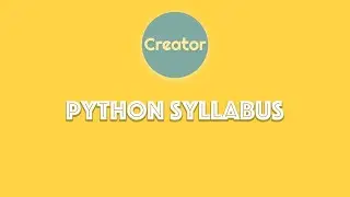Python Syllabus | Python  Basic Course | Python Online Class
