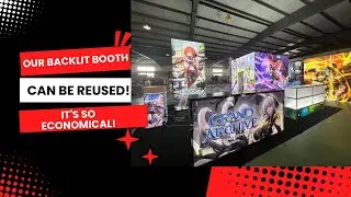 It's so economical! To help customers save trade show booth costs, our backlit booth can be reused!