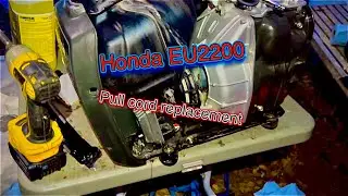 PULL CORD 🛠️ Replacement⚙️HONDA EU 2200 #honda #generator #pullstart