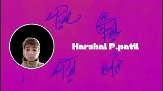 Harshal P.Patil name signature with arooj