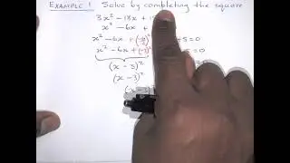 Solving quadratic equations by Completing the Square