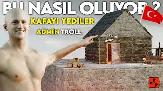 KLANLARIN ÇATISINA GİZLİCE KAÇAK KAT ÇIKIP İÇİNDE YAŞADIM.!! (ADMİN TROLL #1) - Rust Türkçe