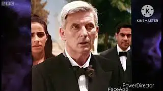 Doctor who fusions pictures made in face app. Normal and regeneration pictures