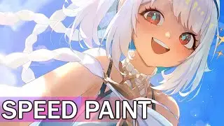 SPEED PAINT -【Mualani】Genshin Impact