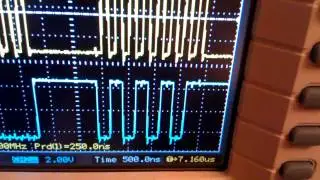 Arduino SPI signal visualization 74НС595