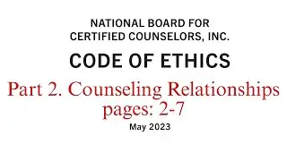 LPCC code of ethics part 2