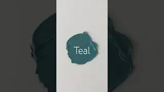 Teal color mixing. #teal #colormixing #buttercream #colortheory