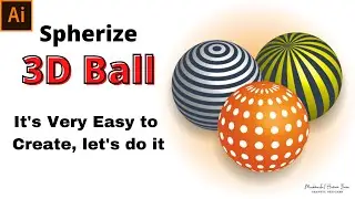 Design a 3D Object Effect Illustrator Tutorial || ⚽⚾3D Ball⚾⚽