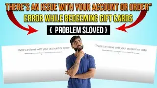 There’s an issue with your account or order