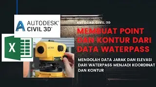 Membuat Point Dan Kontur Dari Data Waterpass