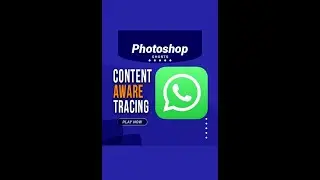Use of Content-Aware Tracing Tool | Photoshop Tutorials | Youtube Shorts 