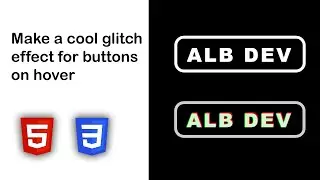 Make a cool button glitch effect on hover using HTML and CSS