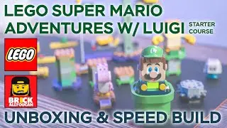 LEGO Adventures with Luigi Starter Course Speed Build | LEGO 71387 Unboxing & ASMR Build