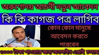 How to apply Arunodoi Asoni full process step by setp | Arunodoi scheme application from | Orunodoi