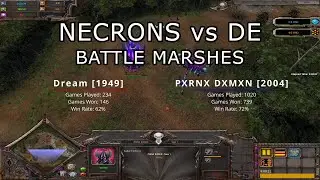 Necrons (Dream) vs Dark Eldar (PXRNX DXMXN), Battle Marshes | Dawn of War: Soulstorm