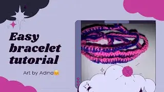 How to make easy bracelet #tutorial #artbyadina #diy #art