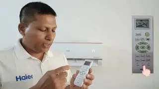 Haier Inverter AC Remote Function ECO Mode in English