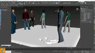 3ds max 2020 PolySnowV4 with Populate
