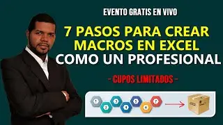 🔥7 pasos para crear macros en Excel como un Profesional - [GRATIS]