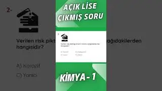 BİR SORU - BİR CEVAP - KİMYA 1