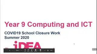 Year 9 Computing & ICT: iDEA Award intro video