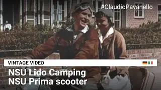NSU Lido Camping: Vintage-Video. Ausflug mit NSU Prima Roller