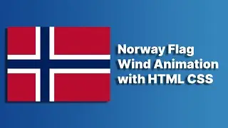 Norway Flag Animation with HTML CSS | HTML CSS Flag Animation 