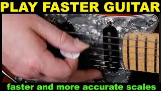 How to play faster guitar & more accurately.  How to hold your guitar and use a plectrum correctly